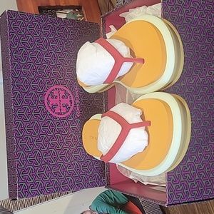 Tory Burch orange sandals